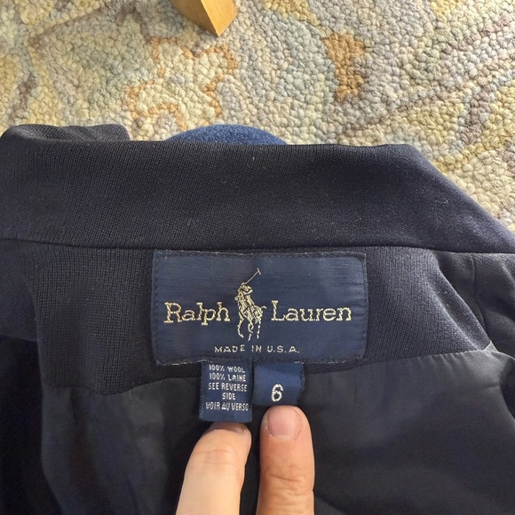 Ralph Lauren Women's 100% wool size 6 Classic Black Blazer - Picture 6 of 9
